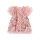 Angel Face Vintage Rose Embroidery Heather Dress