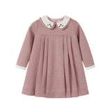 Nou Nelle Pink Houndstooth Dress