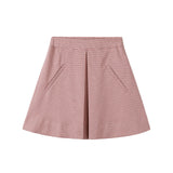 Nou Nelle Pink Houndstooth Skirt