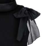 Philosophy Black Bow Turtleneck