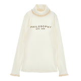 Philosophy Beige Logo Turtleneck