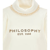 Philosophy Beige Logo Turtleneck