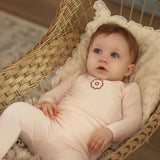 Minimoi Pink A Little Flower Power Footie