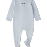 Minimoi Blue Vintage Race Car Footie