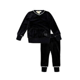 Teela Black Velour Pj's