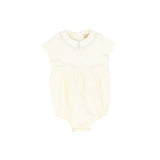 One Child Cream Collared Alveron Romper