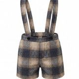 Pernille Blue Plaid Elliot Suspender Overalls