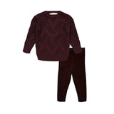 Teela Burgundy Geo Set
