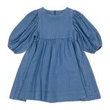 Teela Chambray Denim Puff Sleeve Dress