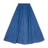 Teela Chambray Denim Maxi Circle Skirt