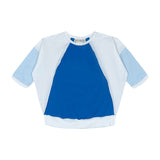 Teela Blue Colorblock Girls Top