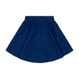 Teela Dark Denim Circle Skirt