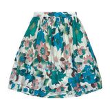 Teela Teal Floral Square Skirt