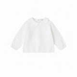 Bopop Ivory Peter Pan Collar Blouse