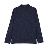 Anlogie Navy Printed Mockneck