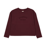 Anlogie Burgundy Denim Day Boxy Tee
