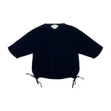 Teela Black Solid Girls Top