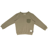 Crew Green Teddi Ribbed Sweatshirt