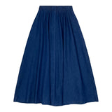 Teela Dark Denim Maxi Circle Skirt