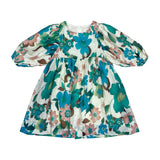 Teela Teal Floral Square Dress