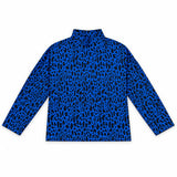Maison Blue Animal Print Turtleneck