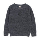 Analogie Navy Marled Crew Neck