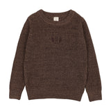 Analogie Chocolate Brown Marled Crew Neck