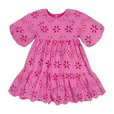 Teela Pink Eyelet Dress