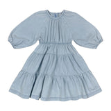 Teela Chambray Tiered Denim Dress