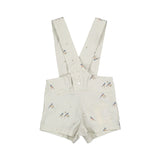 L White Bird Printed Overalls
