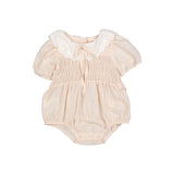 L Light Pink Smocked Romper