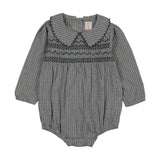 Analogie Dried Blue Plaid Edition Romper