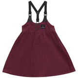 Calla Lili Cranberry Suspender Dress