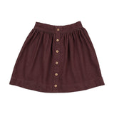 Analogie Burgundy Denim Rugged Threads Skirt