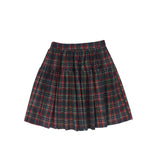 Bamboo Plaid Flare Skirt