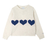 Mipounet Ecru/Blue Mia Sweater