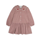 Mipounet Nude Pink Géraldine Corduroy Dress