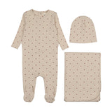 Mema Ecru/Red Hearts Heart Printed Take Me Home Set