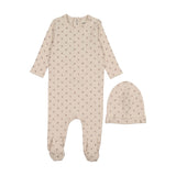 Mema Pink Berry Print Footie Set