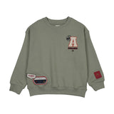 Analogie Dried Green Patch Sweatshirt
