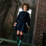 Analogie Navy Circle Skirt