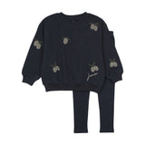 Analogie Navy Olive Patch Sweatshirt Set
