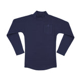 Farren and Me Washed Blue Dolman Turtleneck