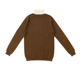 Coco Blanc Mocha Colorblock Turtle Neck