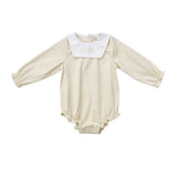 Coco Blanc Cream Corduroy Romper