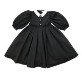 Coco Blanc Black Taffeta Dress
