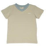 Crew Natural Color Block Rib Tee