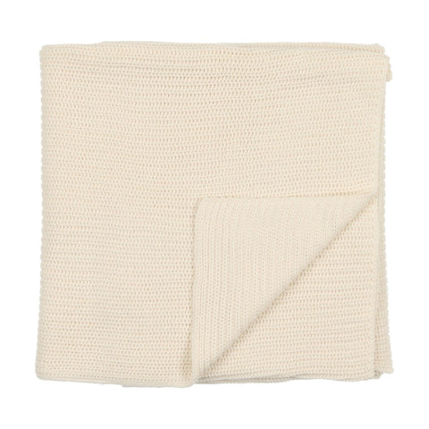 Mema Cream Chunky Knit Blanket