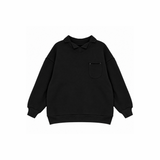 Calla Lili Black Collar Sweatshirt