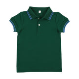 Bopop Green Stripe Short Sleeve Polo